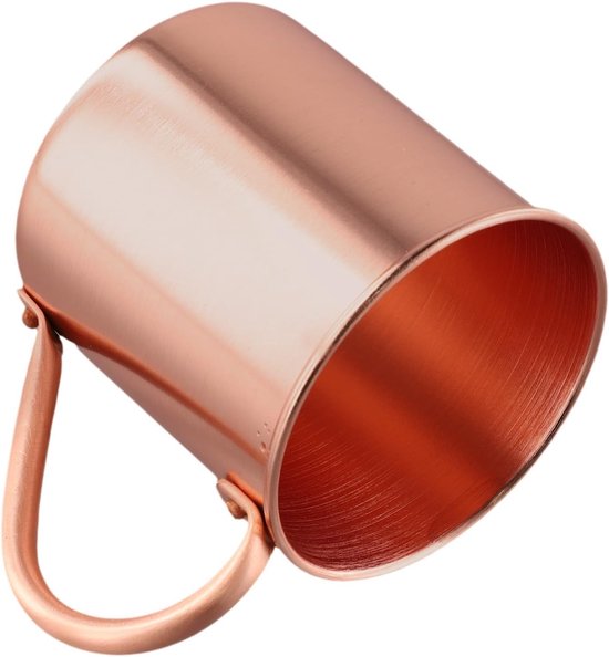 Koperen Mok - Drinkbeker Beker - Buiten Kamperen - Puim Koper Materiaal - 450ML - Goud — afbeelding 4