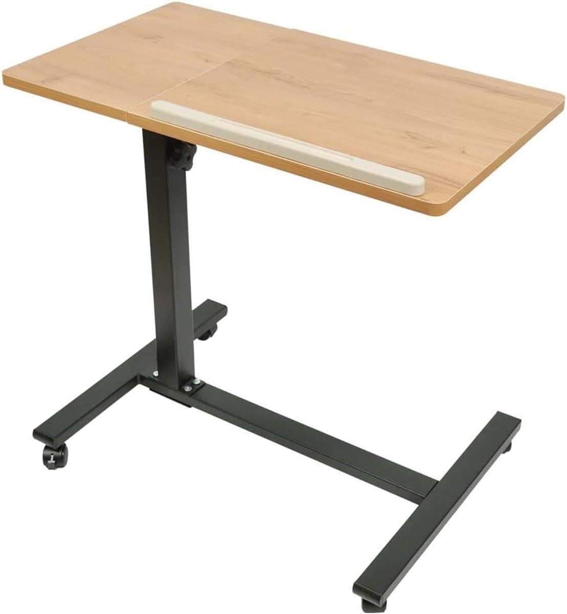 Laptop Tafel - Werktafel Bureau - Thuiswerken Flexibel - In Hoogte Verstelbaar - 60 x 34.5 cm - Houtkleur