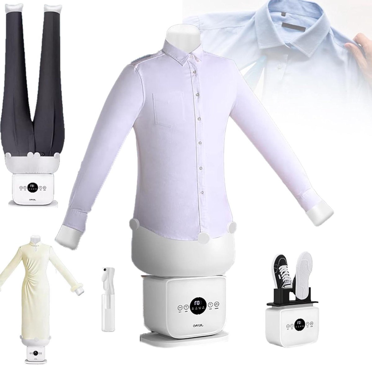Automatisch strijkapparaat - Kledingstomer - Kleding verzorgen - 3-in-1 functie - Sneldrogend - Meerkleurig