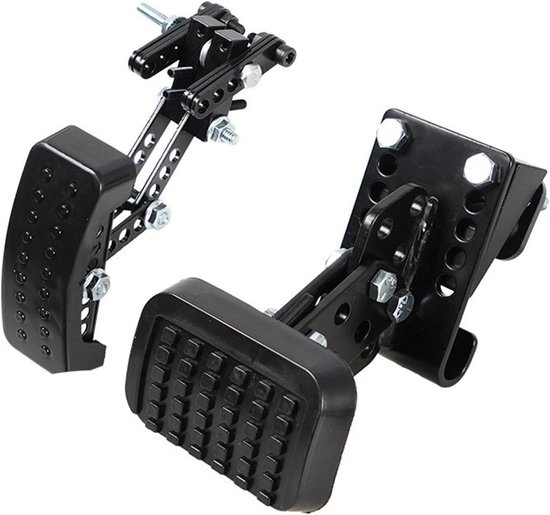 Verlengd Rempedaal - Pedaalverlenger Adapter - Verbeterd Rijcomfort - Vrij Instelbaar - 23 x 18 x 9 cm - Zwart — afbeelding 2