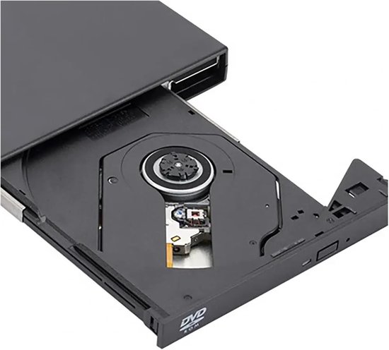 Dvd-speler - Cd-speler - Films Kijken - Compact Ontwerp - Ultradun - Zwart — afbeelding 2