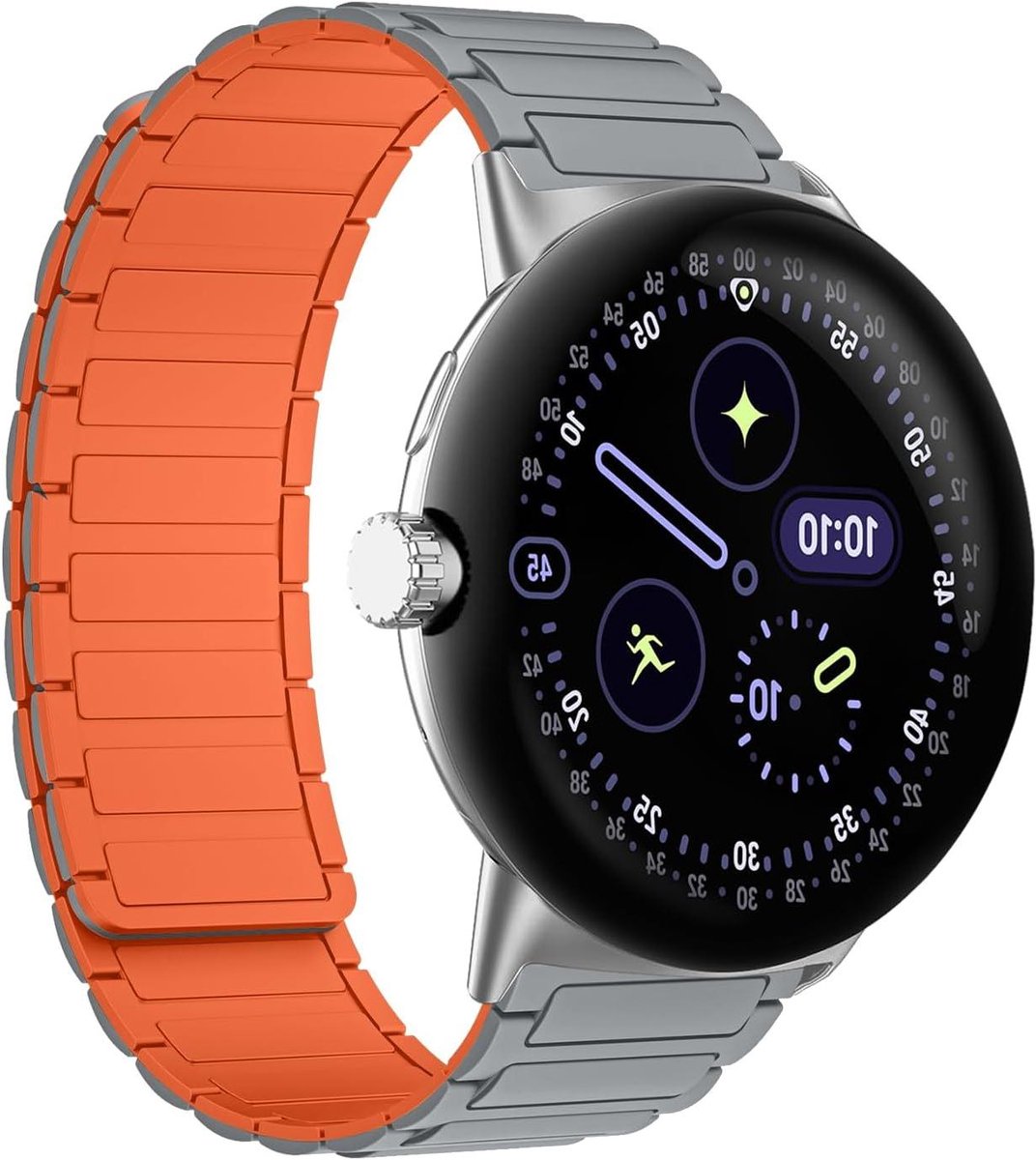 Siliconen band - Reservearmband smartwatch - Dagelijks gebruik - Magnetische sluiting - 45 mm - Diverse kleuren