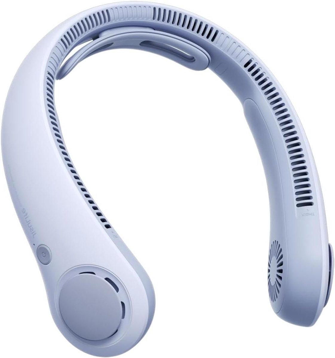 Draagbare Nekventilator - Persoonlijke Ventilator - Handen Vrij Koelen - 5 Snelheden Instelbaar - 5000mAh Batterij - Blauw