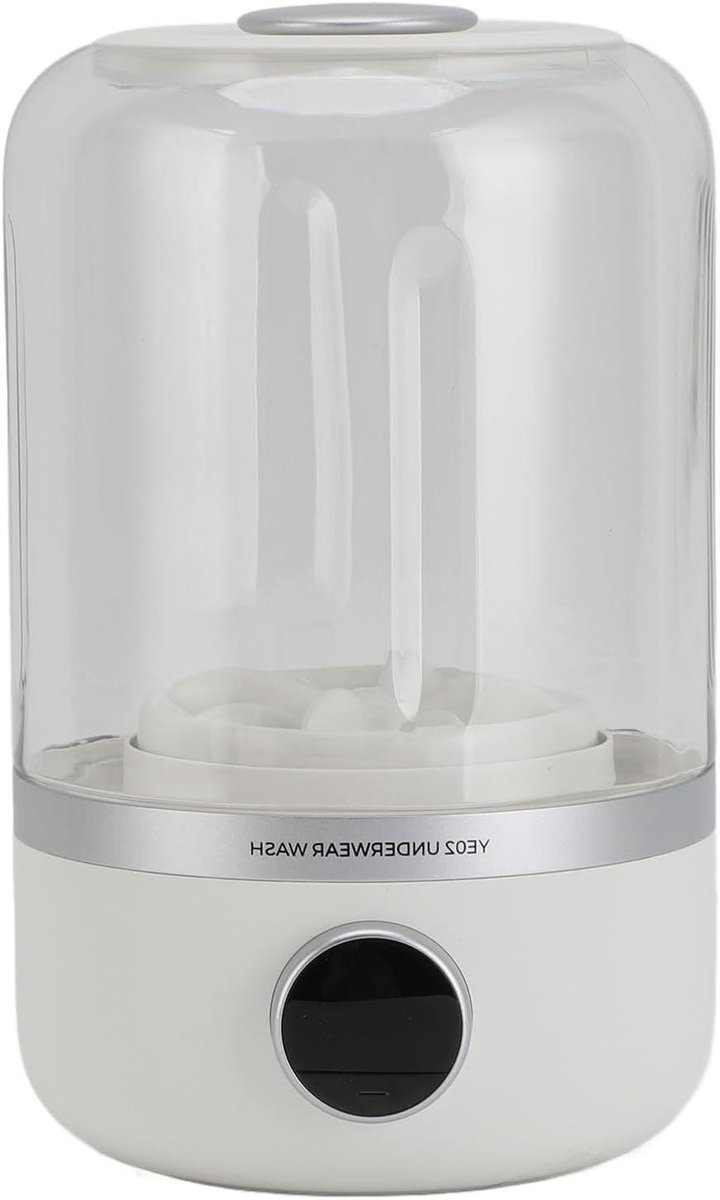 Draagbare Wasmachine Mini Wasmachine Delicate Kleding Draadloos Oplaadbaar 22 x 14 x 13 cm Wit