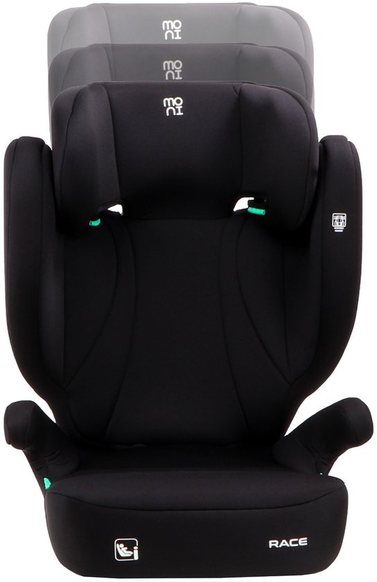 Moni Race Cosmo Black 100-150 cm i-Size Autostoel — afbeelding 5