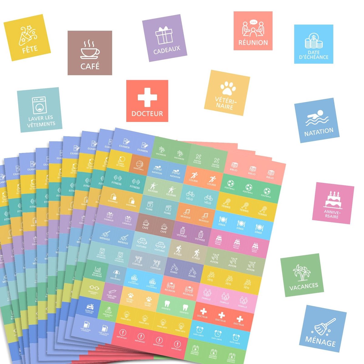 Dailygoods- Stickers 990 Vellen - Stickerboek - Planner Decoratie - Scrapbooking - Dagboek - DIY Album - Plakstickers