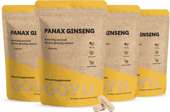 GOYU® - Panax Ginseng Extract Capsules 500 mg Multipack 240