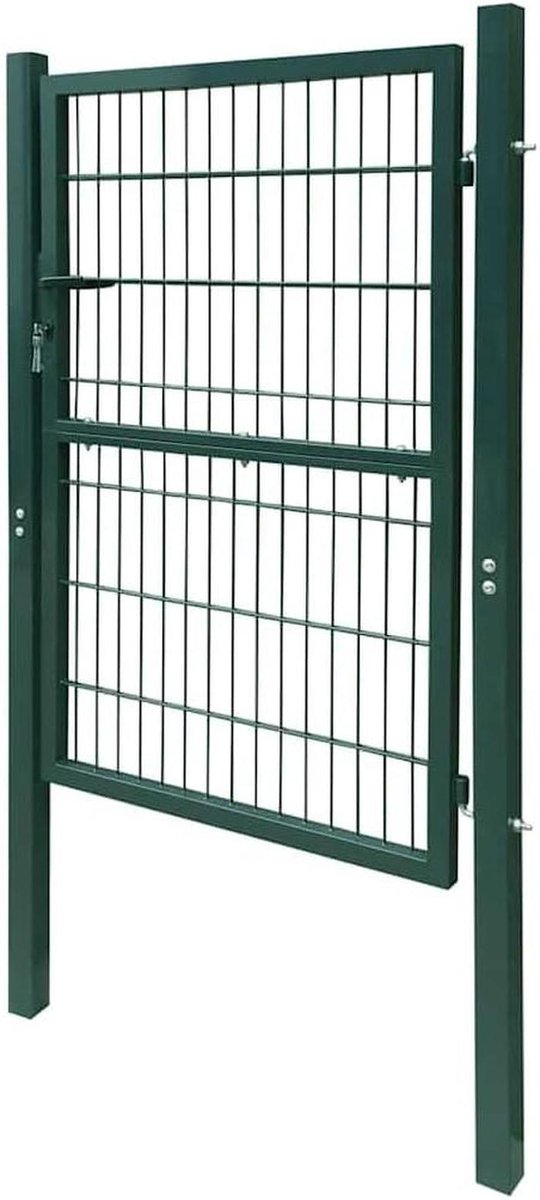 Hekpoort - Tuinpoort - Perceel Afbakenen - Gepoedercoat Staal - 100 x 120 cm - Antracietgr