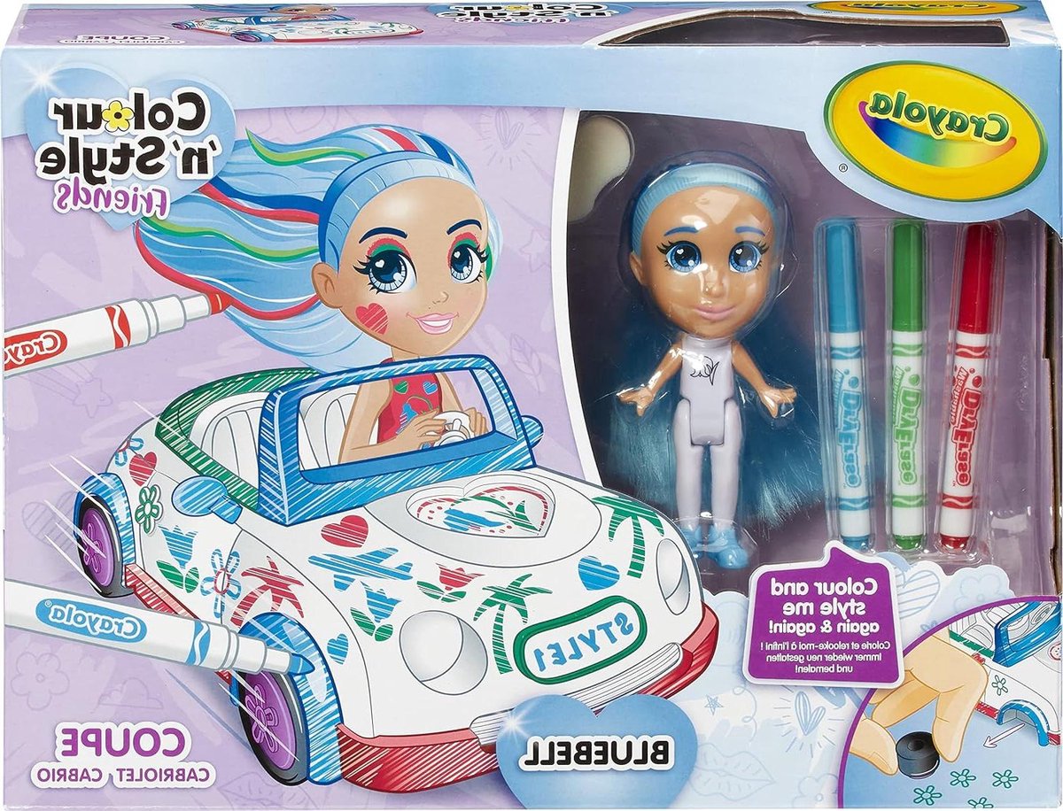 Kleur en Stijl Poppen - Speelgoed Set - Creatief Spelen - Herbruikbaar - 2 Poppen - Veelkleurig