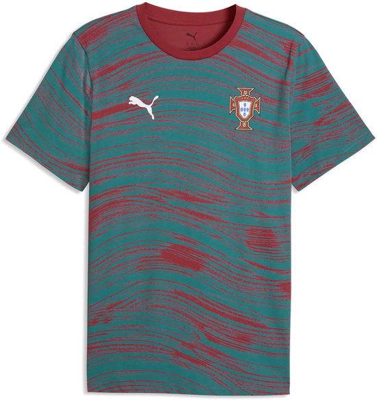Puma Portugal Ftblculture Aop T-shirt À Manches Courtes Vert S Homme