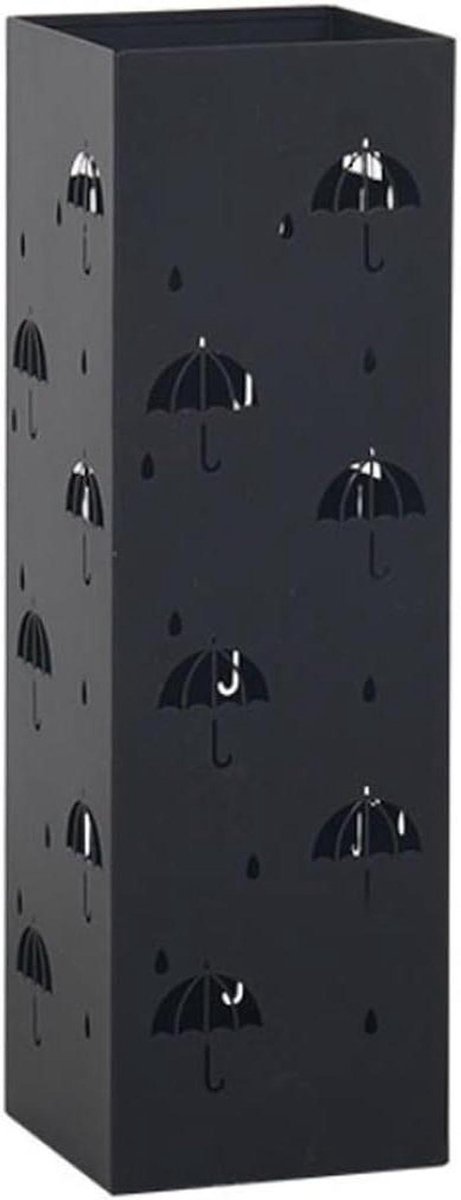 Paraplu houder - Paraplu mand - Entree organiseren - Geen montage nodig - 15x15x50 cm - Zwart