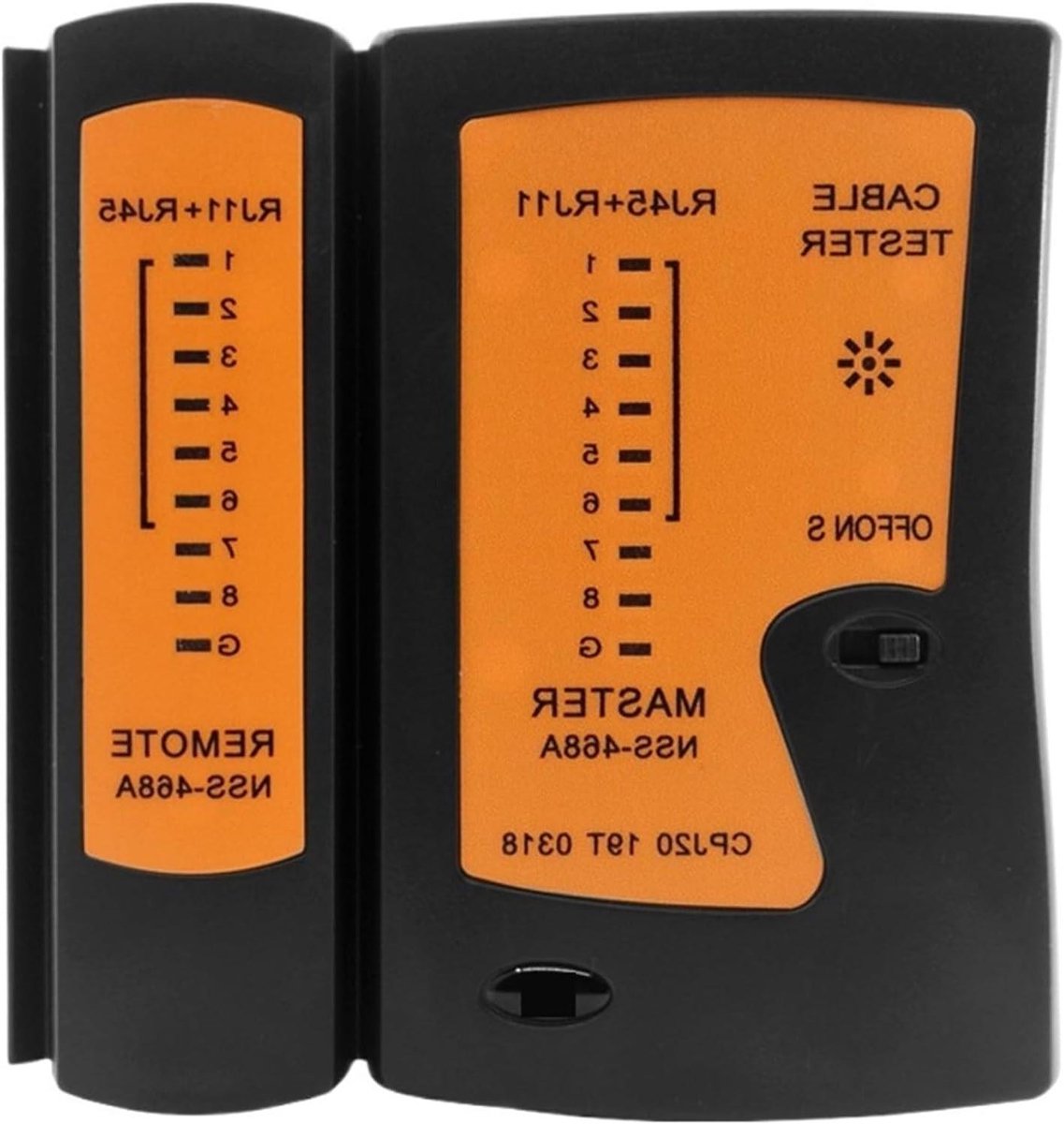 Netwerk Kabel Tester - Lan Tester Tracker - Netwerk Installatie - RJ45 RJ11 Dubbele Interface - 100 x 106 mm