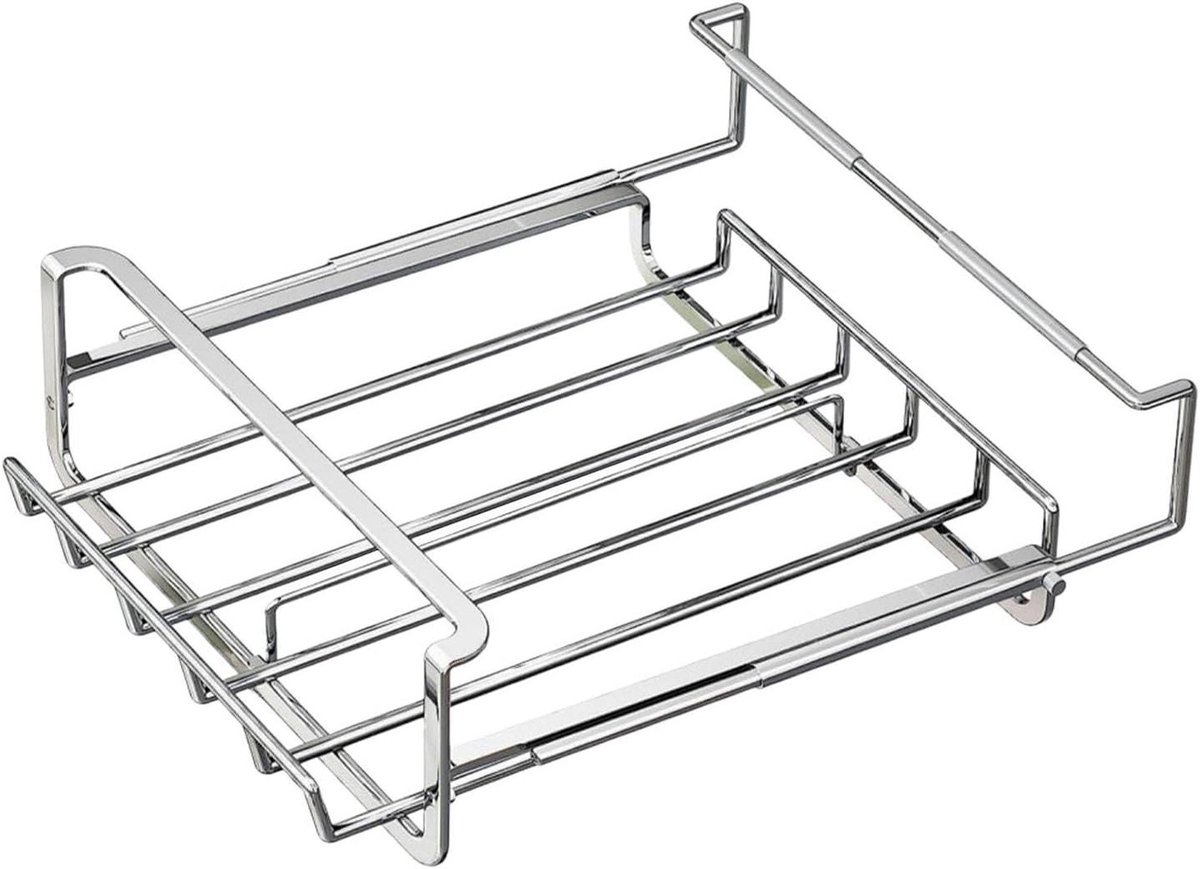 Drankjes Organizer - Blikjesdispenser Koelkast - Koelkast Ordenen - Automatisch Schuifrek - 37 x 32.1 x 6.4 cm - Zilver