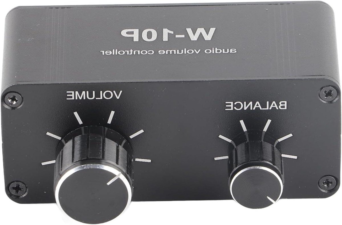 Audio Volume Controller - Muziek Bedieningspaneel - Geluid Instellen - Verliesvrije Signaaloverdracht - 88 mm - Zilver