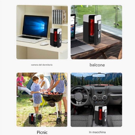 Mini Koelkast - Warme Koude Box - Drank Koelen - Stil Design - 2 Liter - Zwart van MINI — afbeelding 3