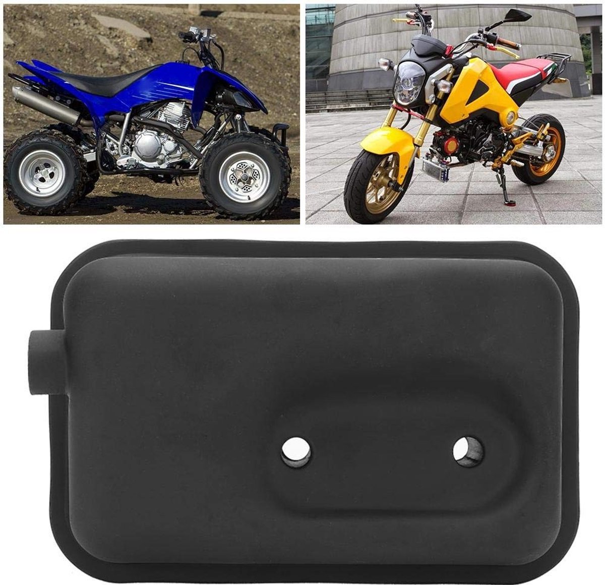 Dailygoods- Uitlaatdemper Rookuitlaatgas-upgrade - Mini PIT Pocket Chopper - 43/47/49 ccm - Stabiele prestaties - Hoogwaardige materialen - Lange levensduur - Uitlaat