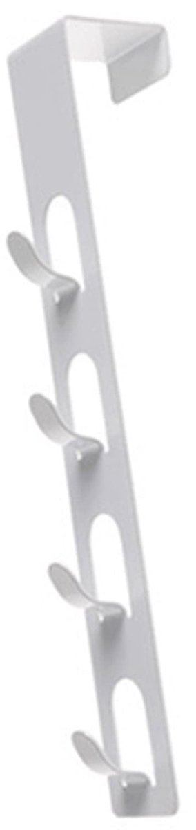 Dailygoods- Deurhaak Duurzaam - Hanger Rugzak/Handtas - Organisator Rek - Sterke Verticale Kapstok - 4 Lagen - Voor Thuis