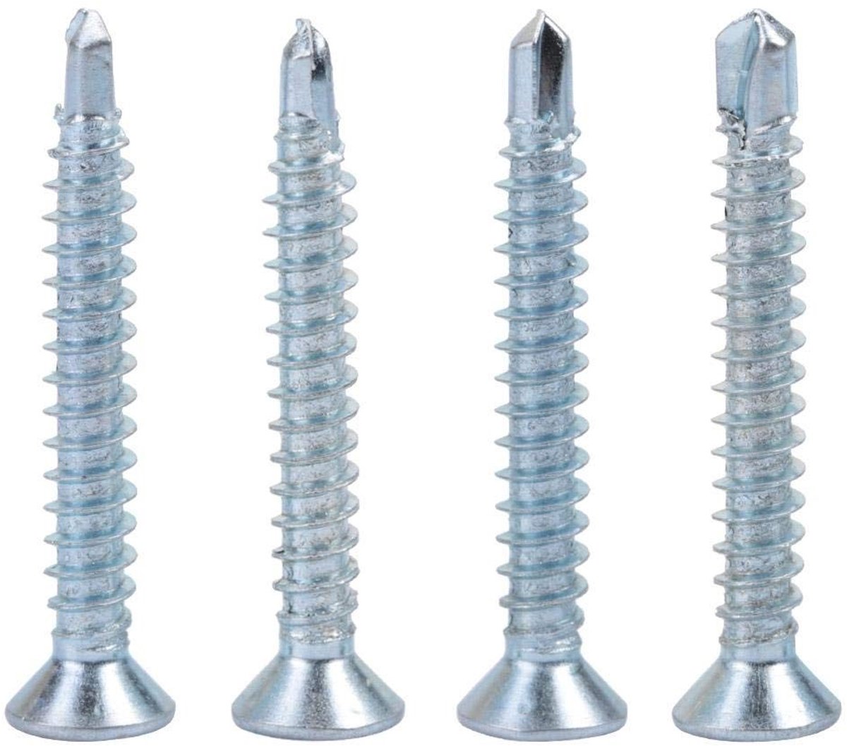 Dailygoods- Zelfborende Schroef 50 Stuks - M4.2 Pan Head - Verzinkte IJzeren Schroeven - Bevestiging Plaatwerk - Hoogwaardige Kwaliteit - Ideaal voor Krappe Ruimtes