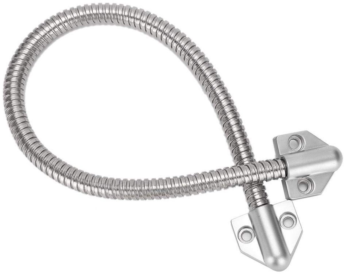 Dailygoods- Deurlus Flexibele Zwanenhals - Deurkabelbescherming - Toegangscontrolesysteem - Videoleiding - Roestvrij Staal - Eenvoudige Installatie - Kabelbescherming