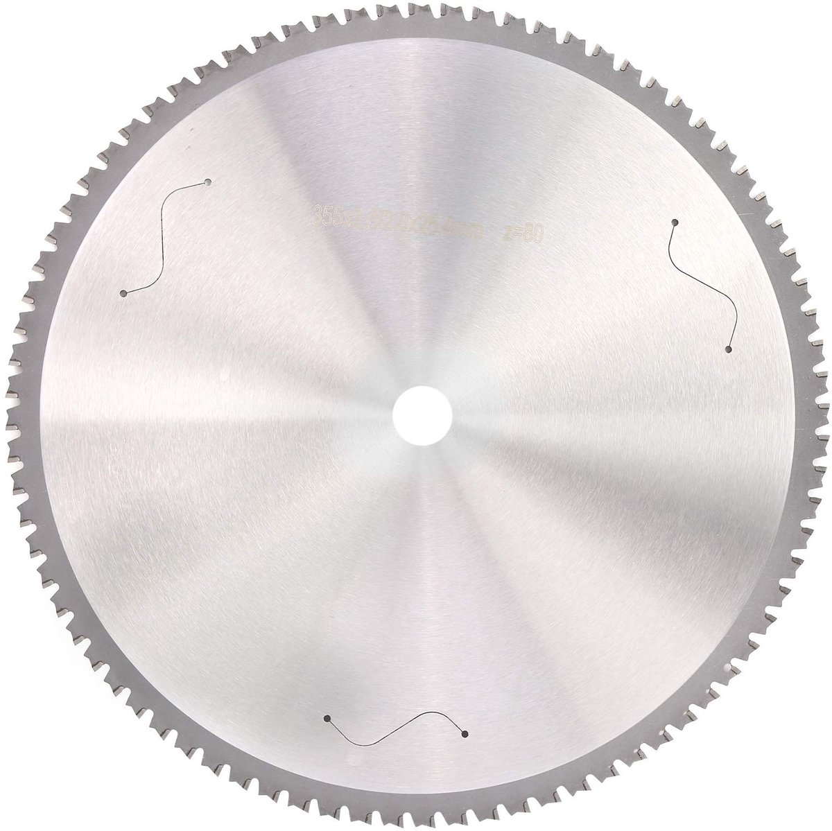 Dailygoods- Metaaldoorslijpschijf 80 Tanden - Cirkelzaagblad 355x2,6x25,4 mm - Snelstaal - Hoge Hardheid - Duurzaam - Hoge Efficiëntie