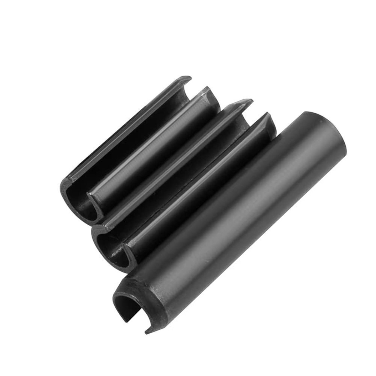 Dailygoods- Veerpennen M10 x 60 mm - 5 Stuks - Elastische Doornen - Bevestigingselement - Spanpen/Rolpen - Mangaanstaal - Holle Cilindrische Pen