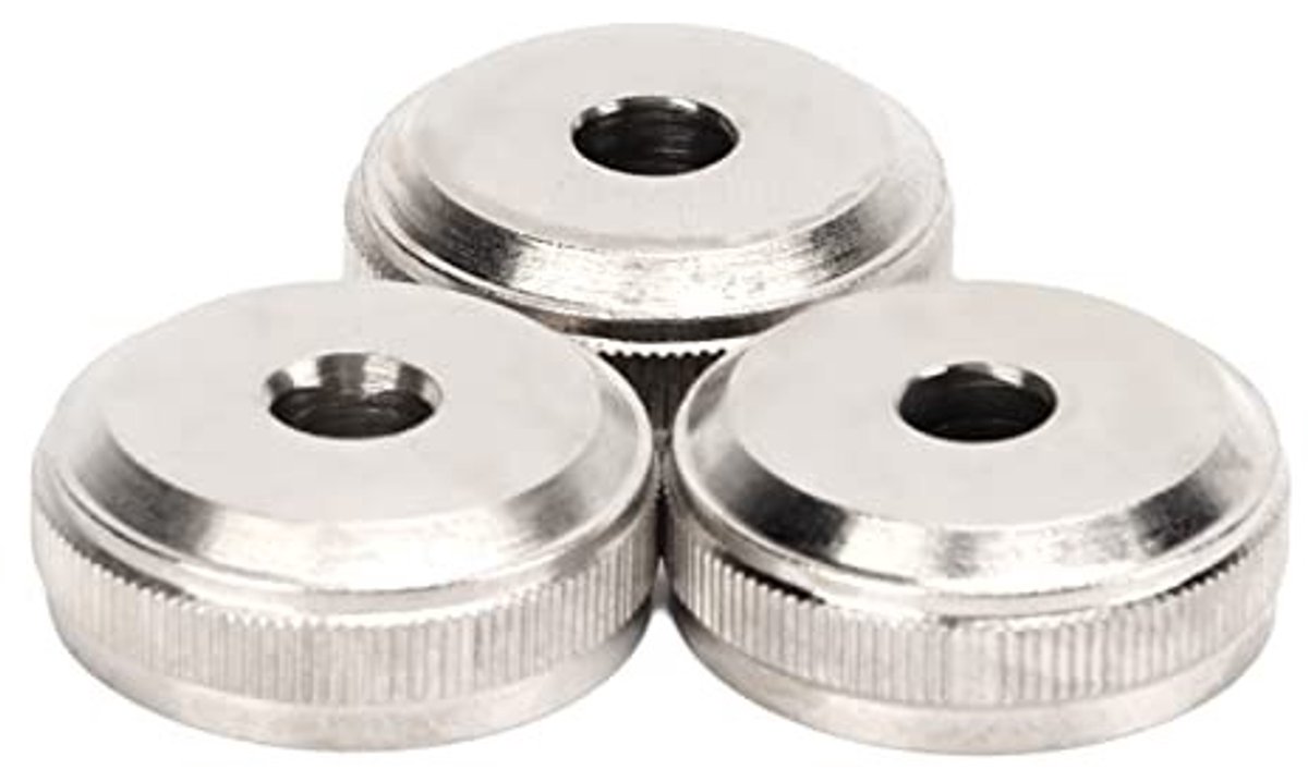 Dailygoods- Ventieldop - 3 Stuks - Trompetventieldop - Metaal - Zilver - Verbeterde Nauwkeurigheid - Trompetknoppen