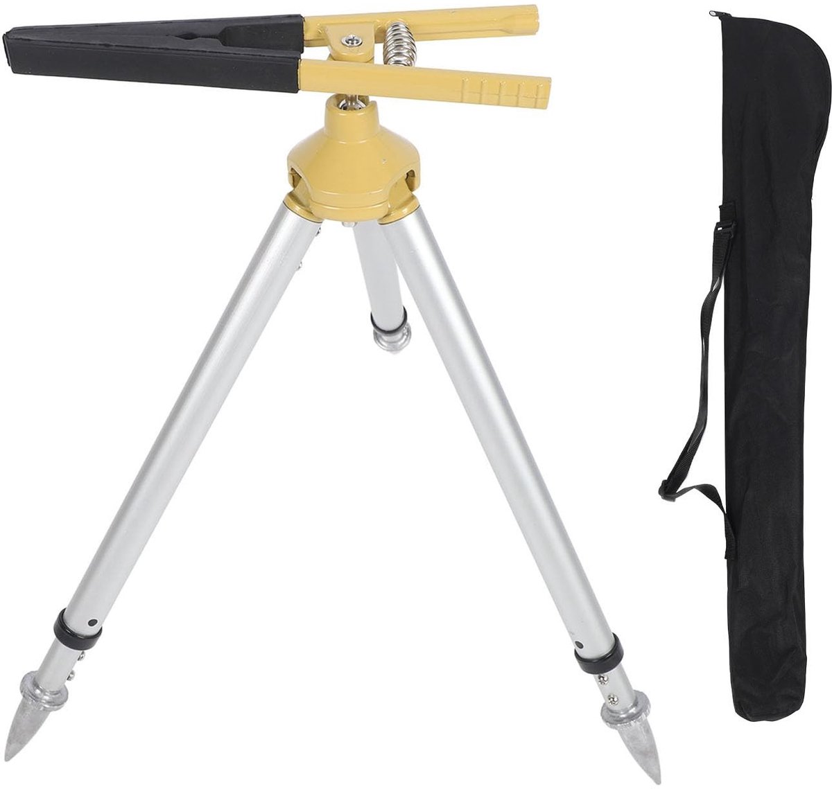 Dailygoods- Statiefstandaard Hoogte Verstelbaar 46-60 Cm - Aluminium - Lichtgewicht - Duurzaam - Betrouwbaar - Ideaal voor Moeilijk Bereikbare Plaatsen - Meetstatief