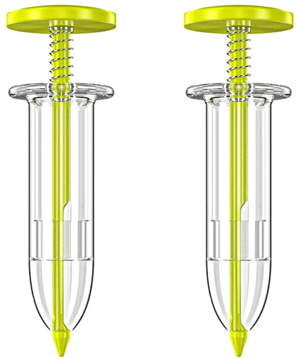 Dailygoods- Zaadstrooier 2 Stuks - Handzaaimachine - Drukzaaimachine - Tuinieren - Accessoire voor Plantliefhebbers - Groen Plastic - Zaaimachine