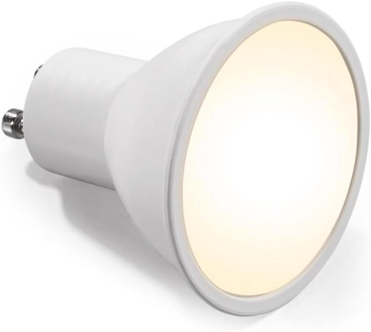 Ledlamp GU10 - Spotlamp warmwit - Sfeerverlichting creëren - Dimbaar energiebesparend - 10 stuks - Wit