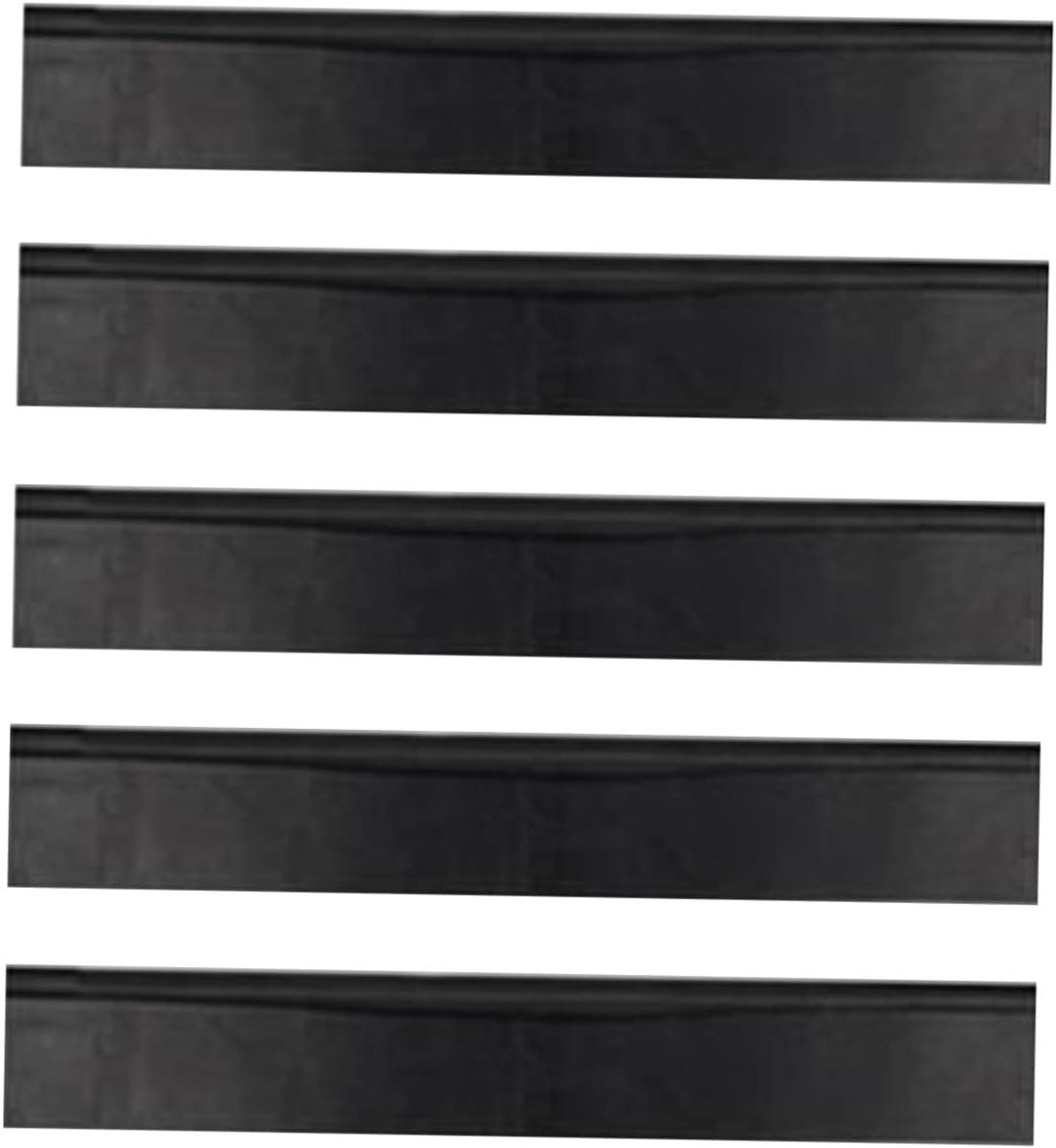 Wisser Rubber Strips - Vervangende Strips - Glas Reinigen - Duurzaam Materiaal - 5 stuks - Zwart