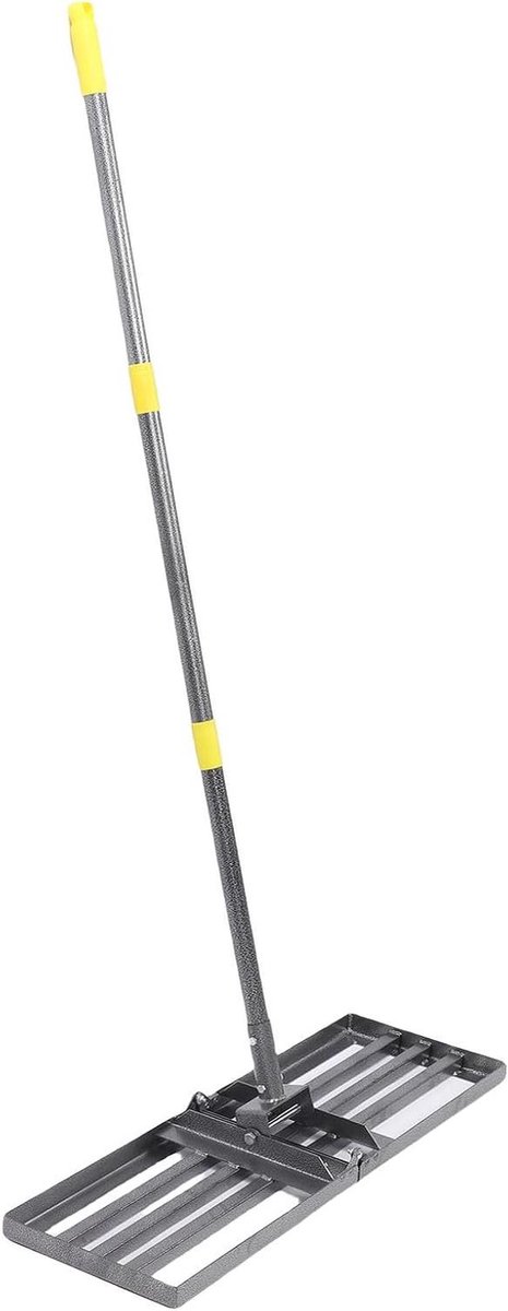 Gazon Hark - Bodem Egaliseren - Tuin Onderhoud - Verstelbare Lengte - 30 Inch Breed - Zwart