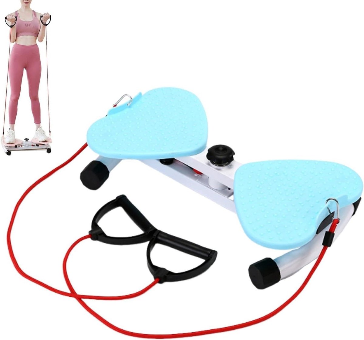 Twist Machine - Taille Trainer - Body Shaping - Inclusief Weerstandsbanden - 48 cm - Blauw