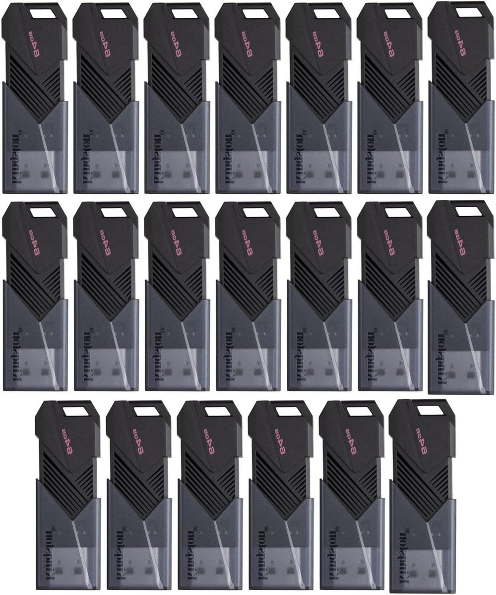 USB Flash Drives - Geheugensticks - Bestanden Opslaan - Schuifdop Bescherming - 64 GB - Mat Zwart