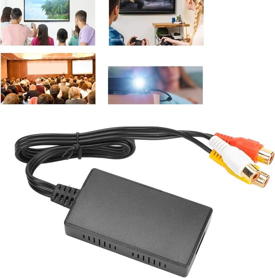 RCA naar HDMI Converter - Composiet Adapter - Oude Apparaten Verbinden - Ondersteunt 1080P - Plug and Play - Zwart — afbeelding 2