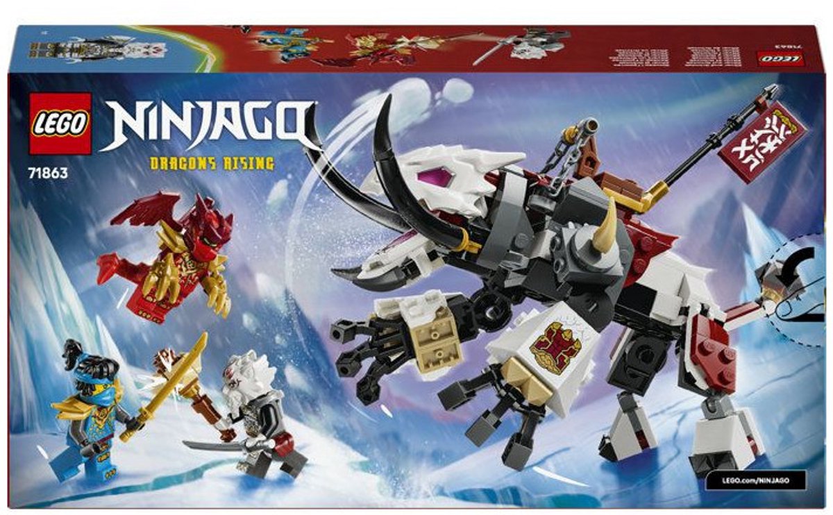 LEGO NINJAGO Zilvar en Grimtak het Drakenbeest Speelgoed Draak voor Kinderen 71863 — afbeelding 15