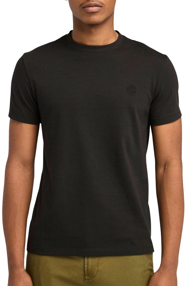 Crew Neck Short Sleeve Tee T-Shirts Zwart