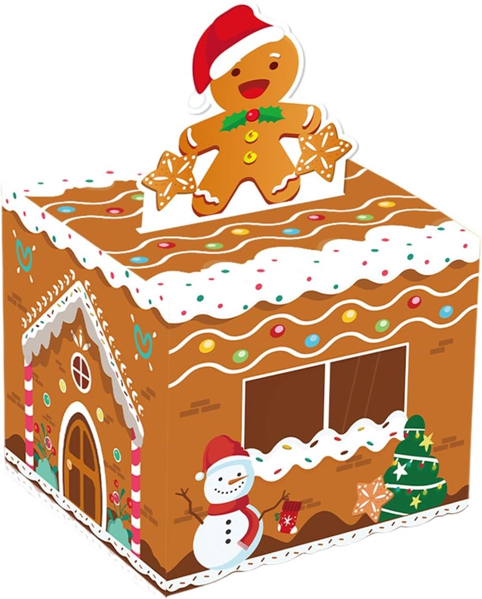 Kerstspaarpot - Geldkistje decoratie - Geld leren sparen - Bevordert financieel bewustzijn - N.v.t. - Kz142-a