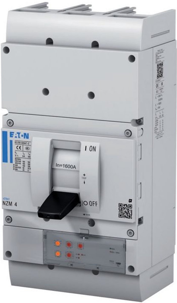 Eaton NZM4 PXR20-vermogensschakelaar, 800A, 4p, schroefklem, 191355