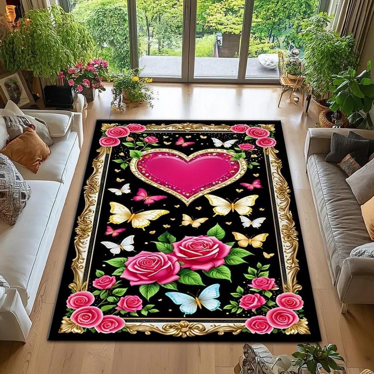 Decoratief Vloerkleed - Zachte Vloerbedekking - Woonkamer Decoratie - Optische Illusie - 1