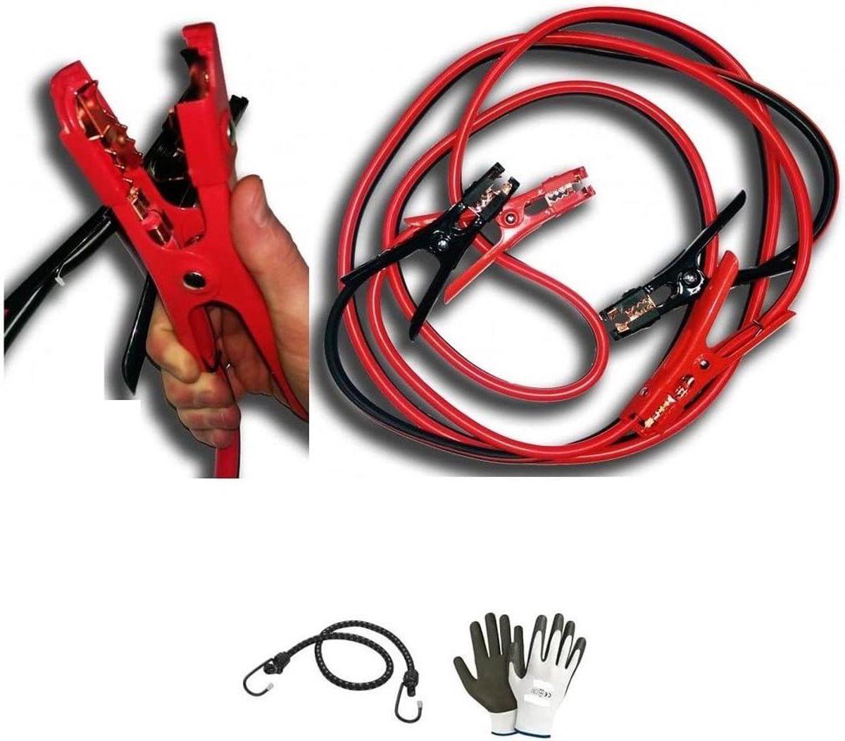 Startkabel Batterij - Jump Leads - Auto Starten - 500 Ampère - 3.6m - Zwart