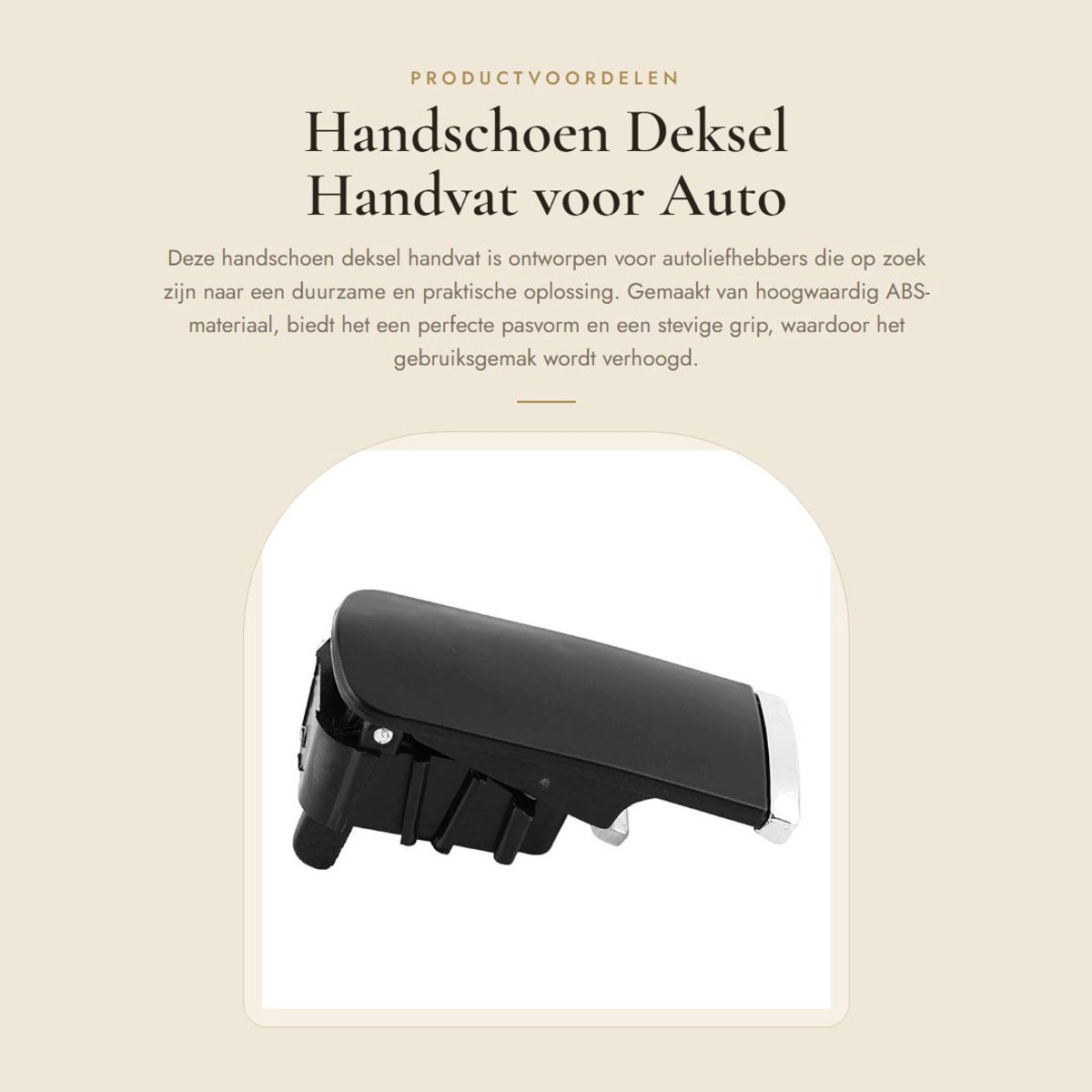 Dailygoods- Handschoen Deksel Directe Vervanging - Handvat Puller - Auto/Motor Benodigdheden - Hoogwaardige Kwaliteit - Eenvoudig te Monteren - Handschoenbox