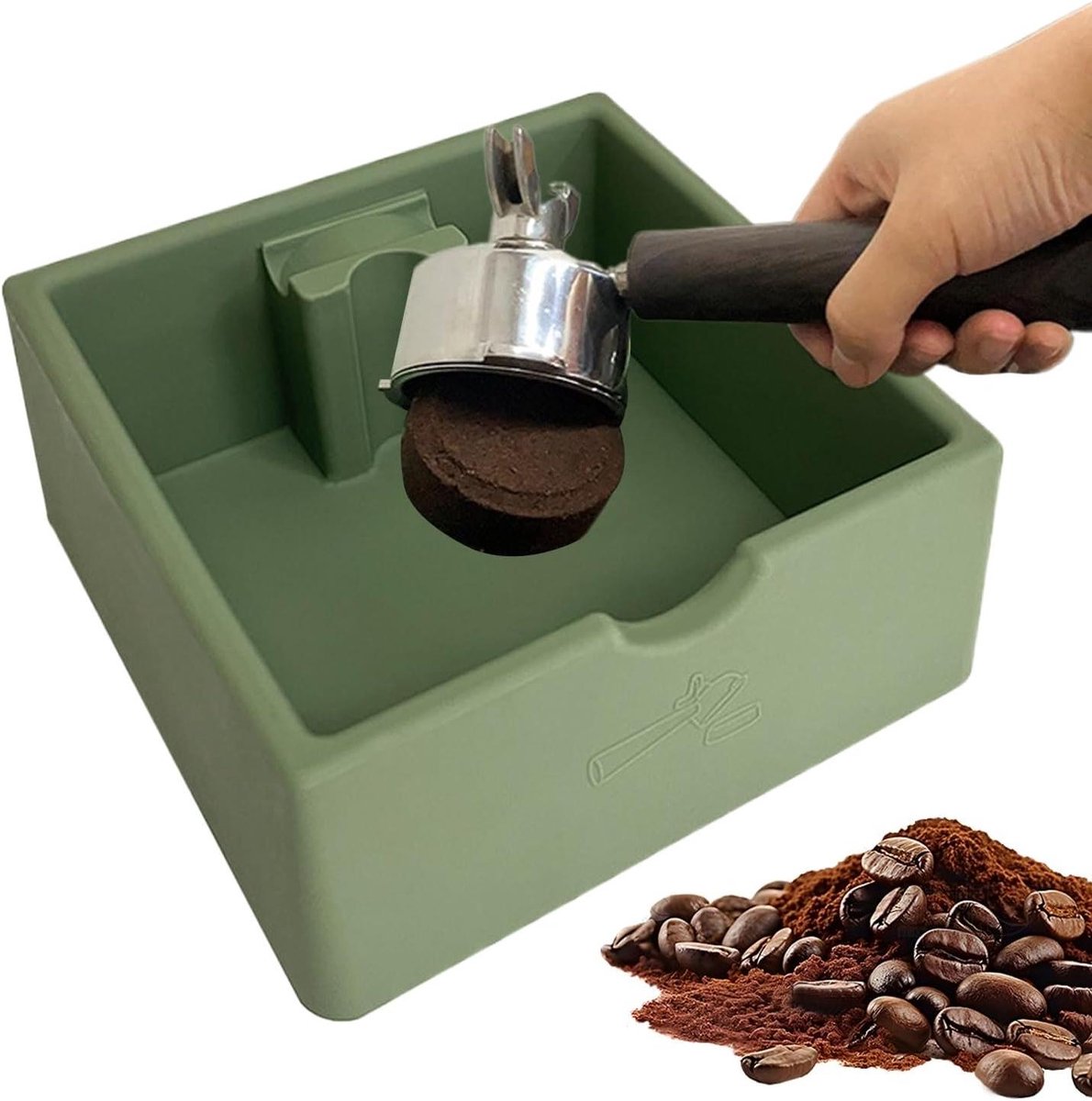 Genérico Espresso-lade, 1,5 l reservoir voor koffiepads, voor desktopkoffie, voor bar, keuken, kantoor, thuis, werkblad