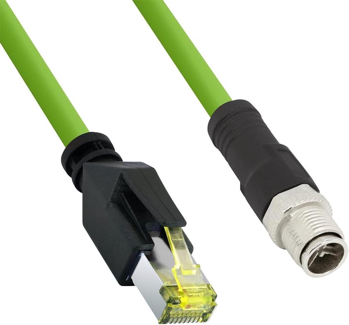 Industriële Patchkabel - Netwerkkabel M12 - Data Overdracht - Hoge Snelheid X-Coded - 20 Meter - Groen