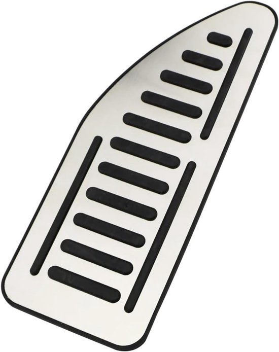 Auto Pedaal Covers - Gas Rem Pedaal - Verbeterde Grip - Roestvrij Staal Rubber - One Size - Zilver — afbeelding 5
