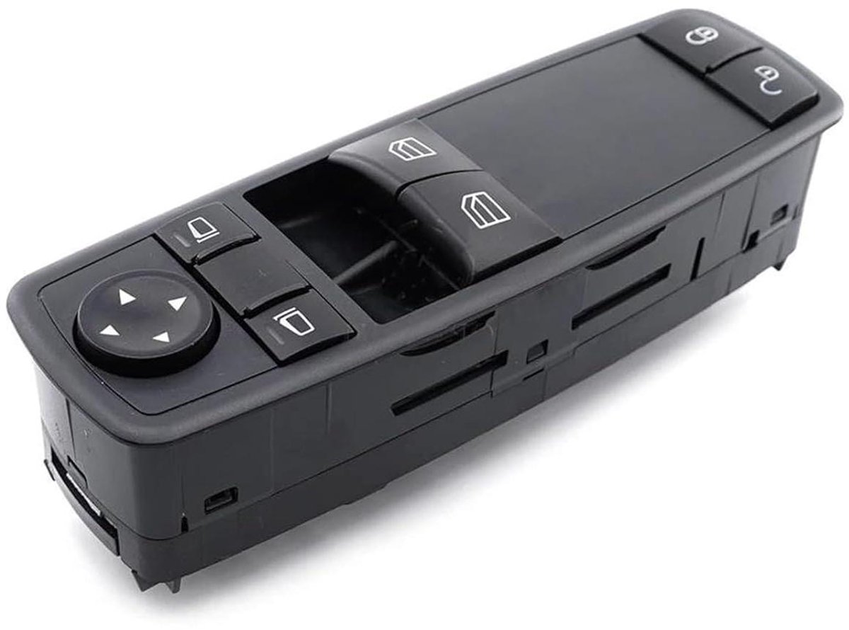 Raamschakelaar Auto - Knop Ruitbediening - Venster Bediening - Directe Vervanging - 1 x 1 x 1 cm - Zwart