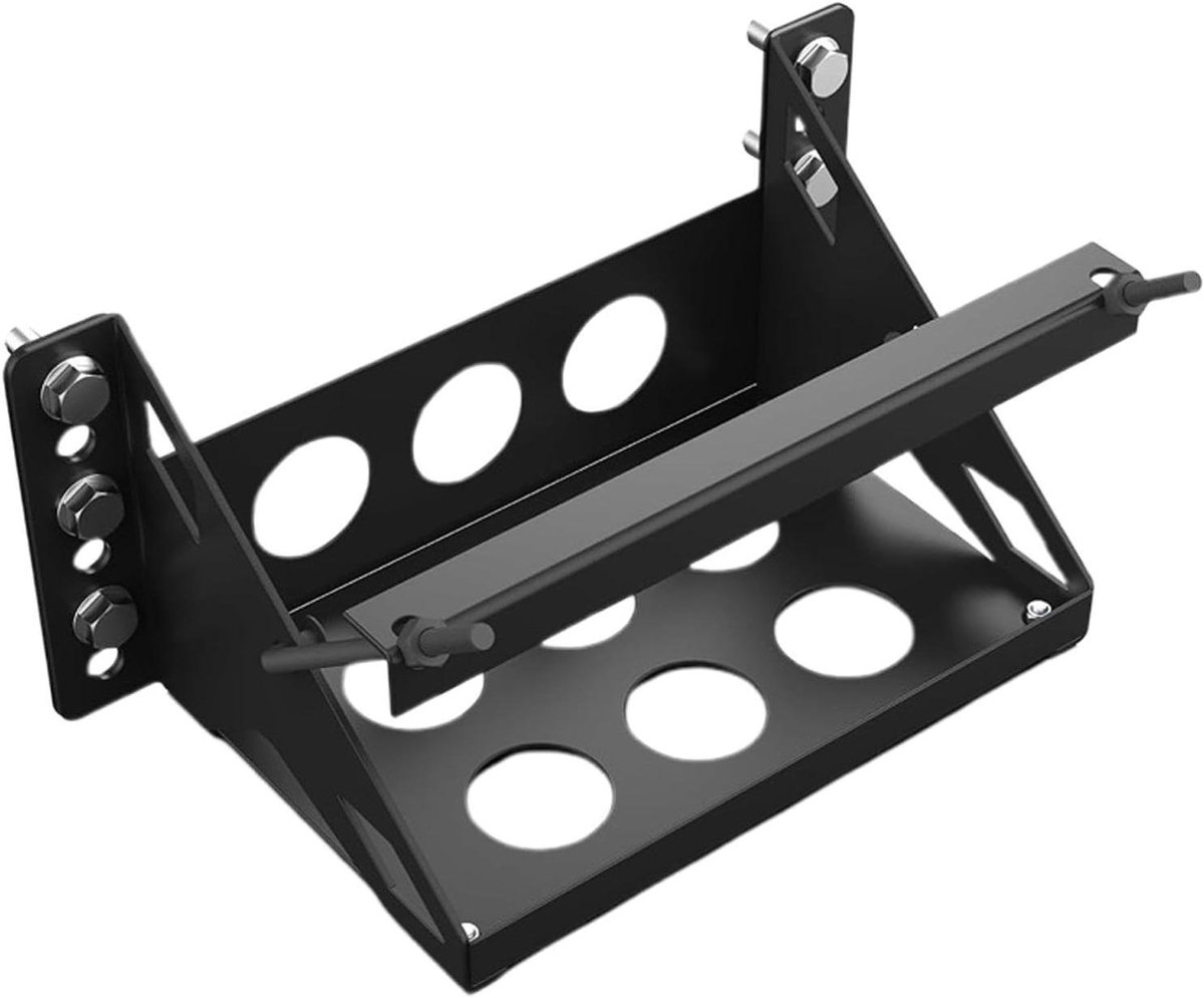 Batterij Opvangbak - Accubak Montagebeugel - Auto Onderhoud - Roestbestendige Coating - 40 x 21 x 7 cm - Metaal