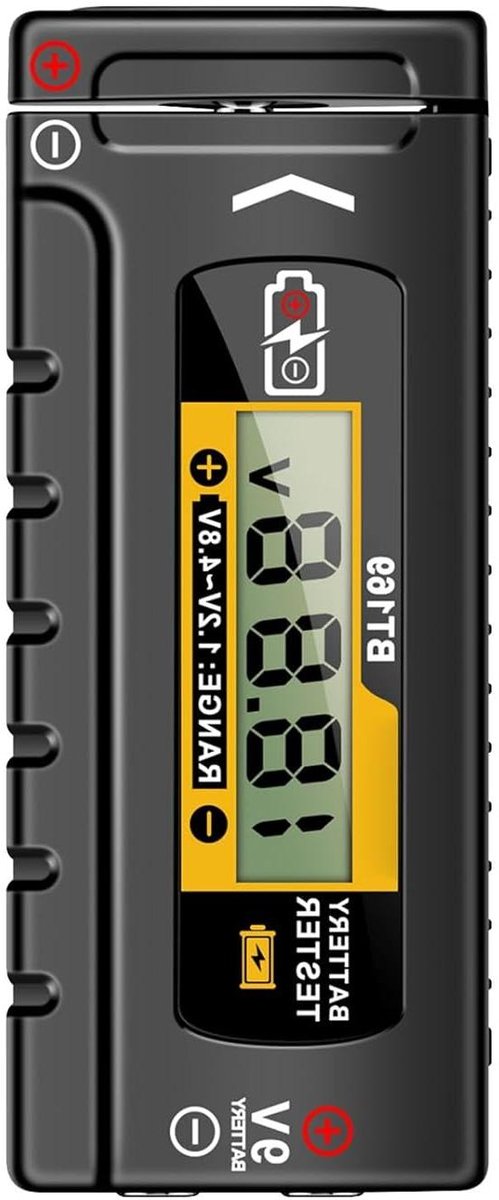 Batterijtester Digitaal - Volt Checker - Energie Monitoren - Brede Compatibiliteit - 94 cm - Zwart