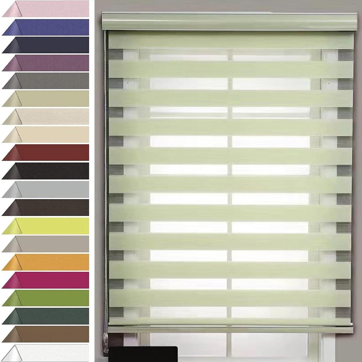 Rolgordijn Verduisterend - Thermo Gordijn - Verduisteren Kamer - Warmte-isolatie - 110x240