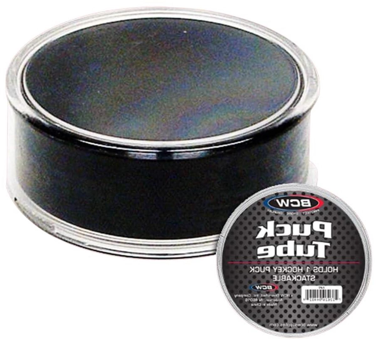 Hockey Puck Houder - Display Buis - Verzameling Beschermen - Slagvast Polystyreen - 2 Stuks - Kristalhelder