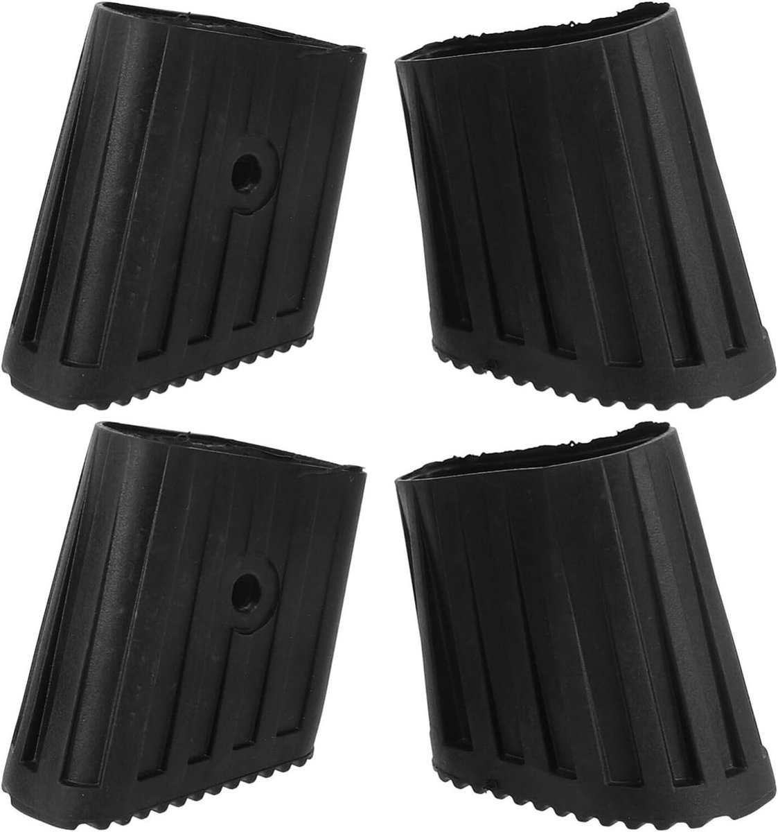 Ladder Voetjes - Ladder Matten - Vloer Beschermen - Verhoogde Stabiliteit - 5.5 x 5 x 3 cm - Zwart